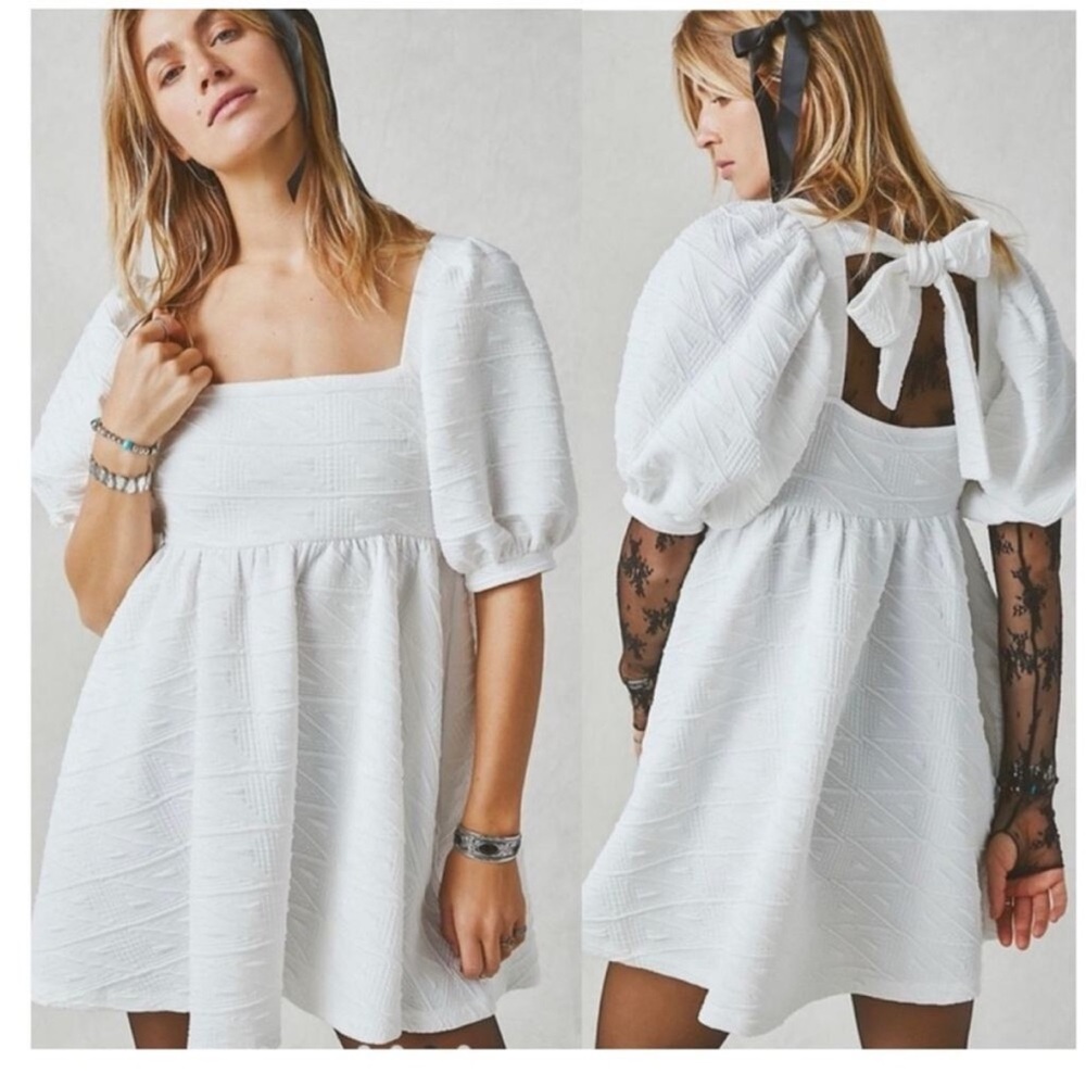 Free People Violet Dress in White
